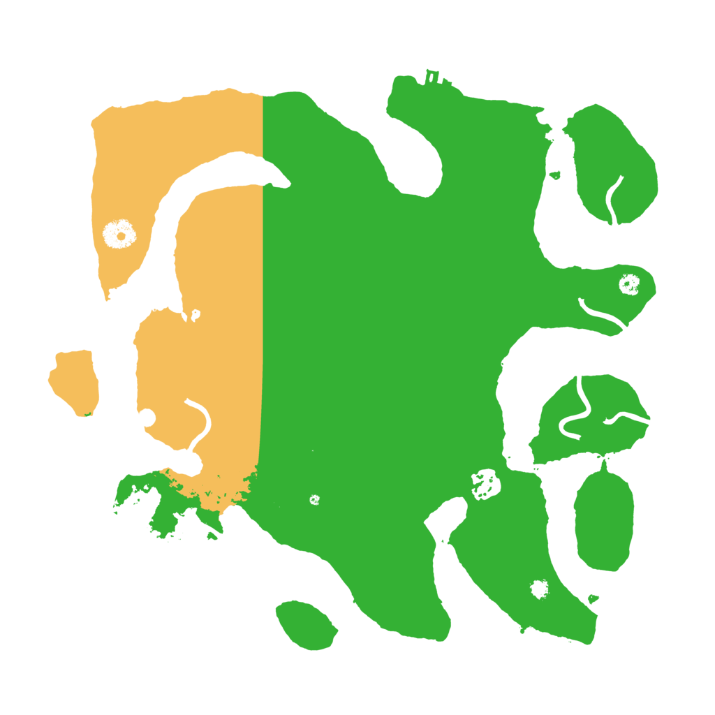 Biome Rust Map: Procedural Map, Size: 3500, Seed: 59849182