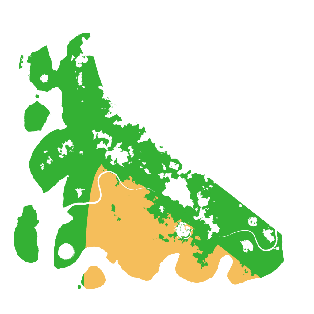 Biome Rust Map: Procedural Map, Size: 3500, Seed: 5821234