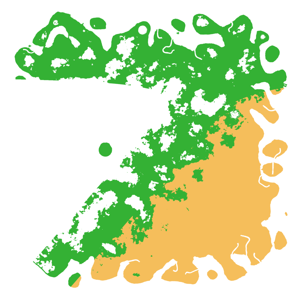 Biome Rust Map: Procedural Map, Size: 6000, Seed: 141374651