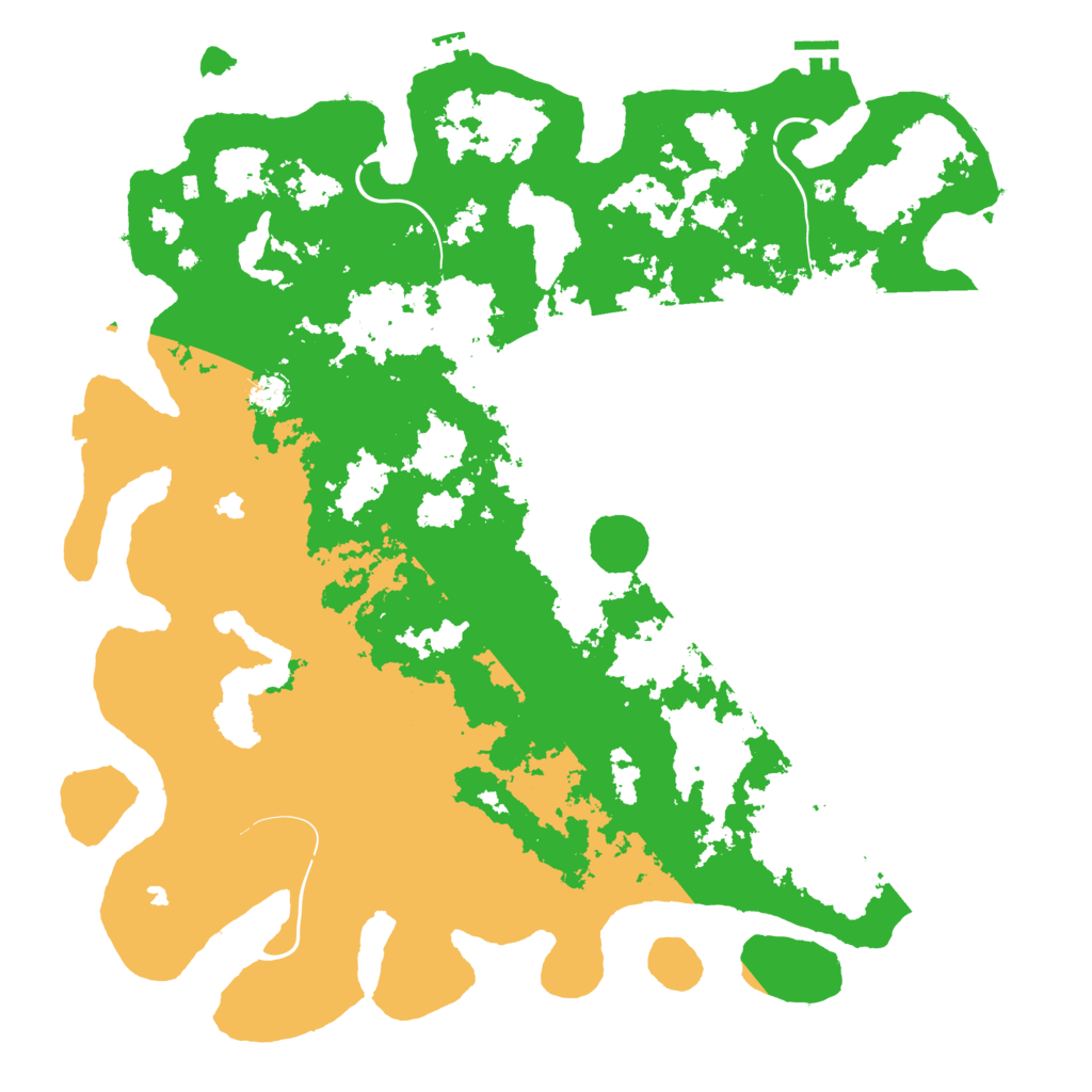 Biome Rust Map: Procedural Map, Size: 5000, Seed: 50505050