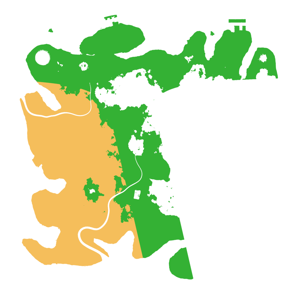Biome Rust Map: Procedural Map, Size: 3500, Seed: 1768767202