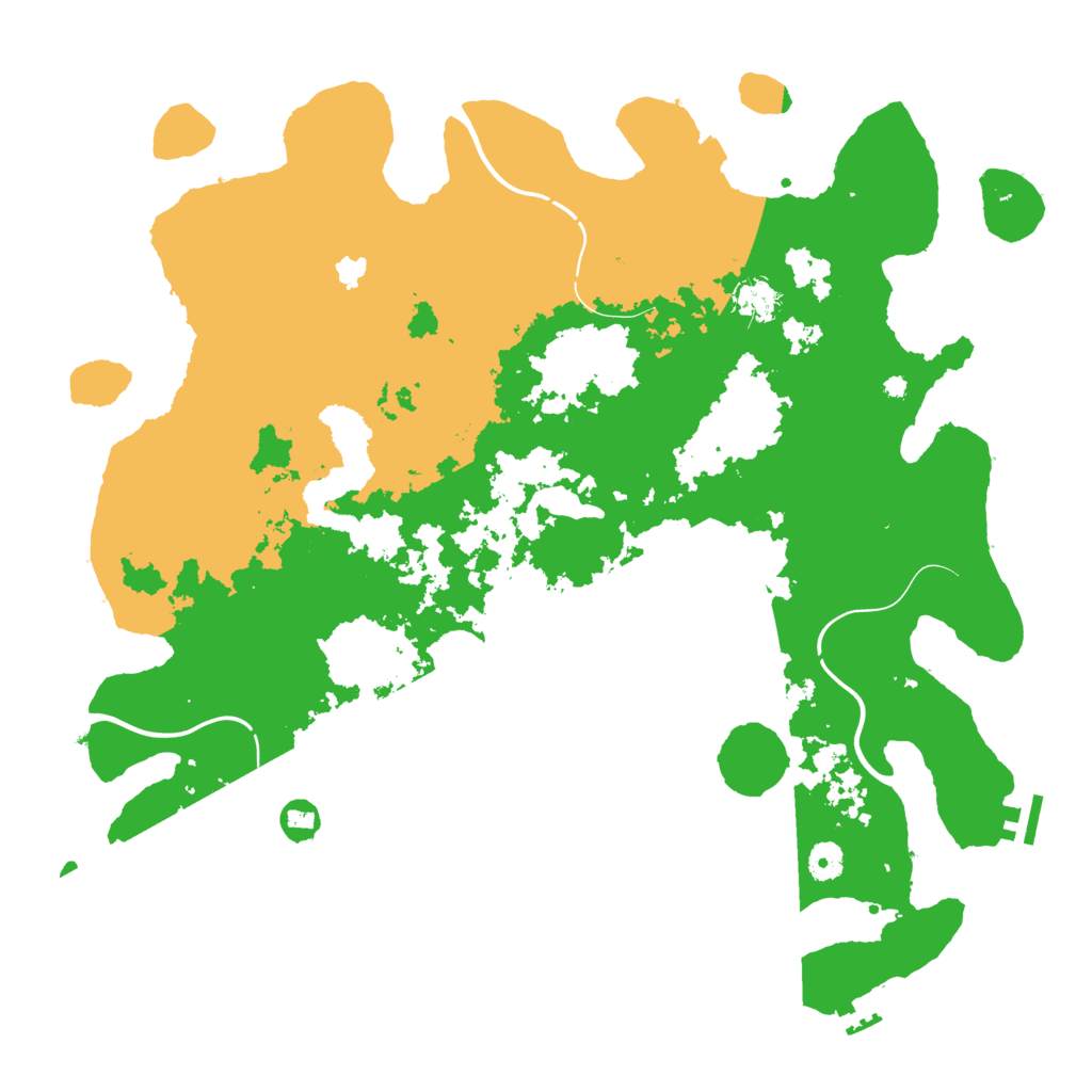 Biome Rust Map: Procedural Map, Size: 4400, Seed: 1031