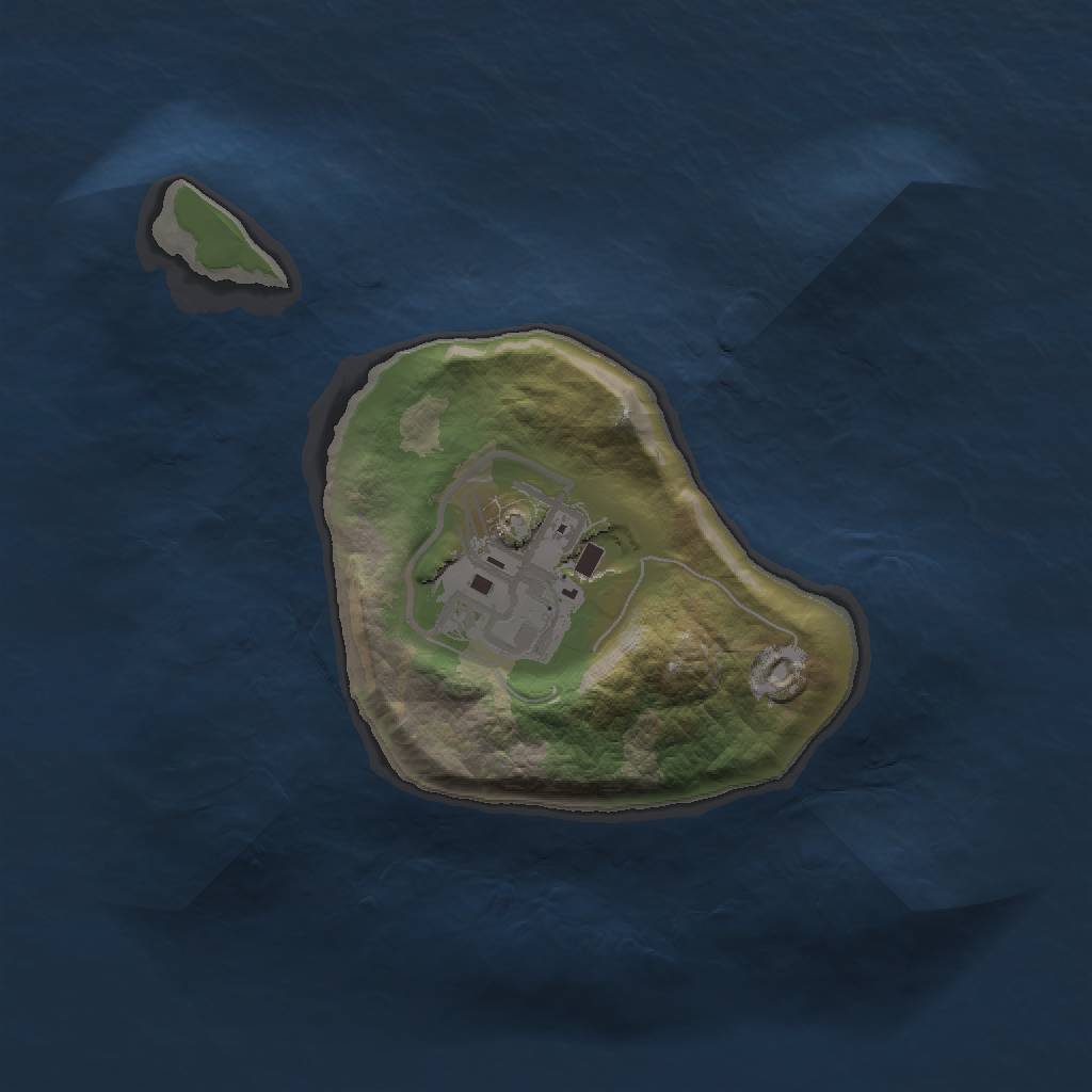 Rust Map: Barren, Size: 1500, Seed: 1337, 3 Monuments