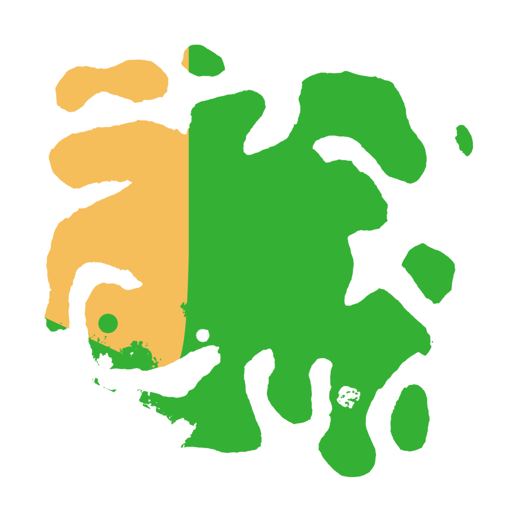 Biome Rust Map: Barren, Size: 3500, Seed: 124