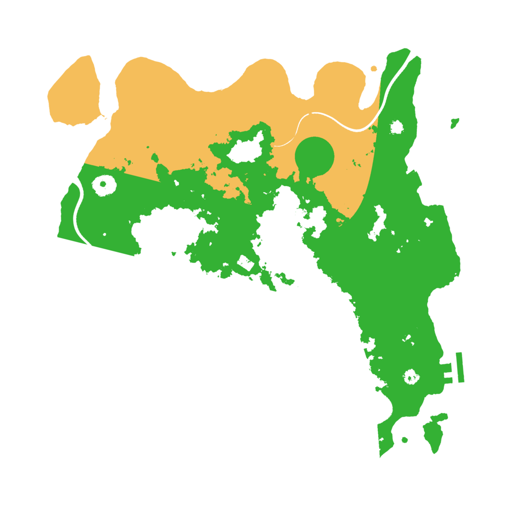 Biome Rust Map: Procedural Map, Size: 3500, Seed: 322068870