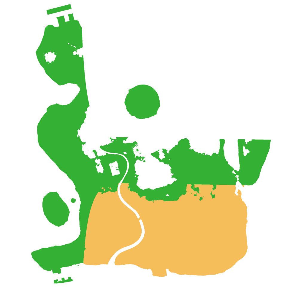 Biome Rust Map: Procedural Map, Size: 2500, Seed: 5468548