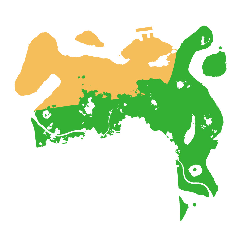 Biome Rust Map: Procedural Map, Size: 3000, Seed: 122966