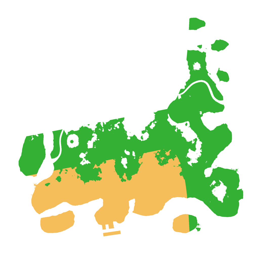 Biome Rust Map: Procedural Map, Size: 3000, Seed: 533891