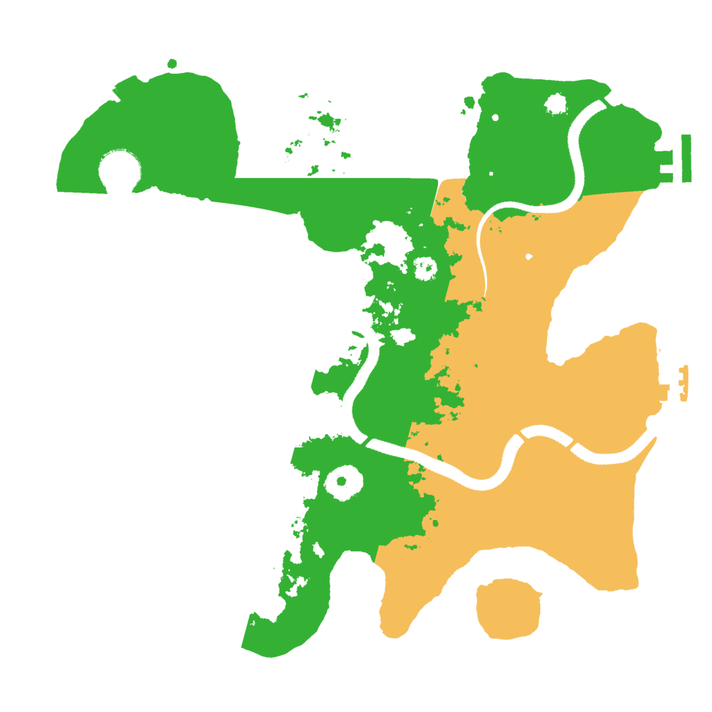 Biome Rust Map: Procedural Map, Size: 3000, Seed: 590018