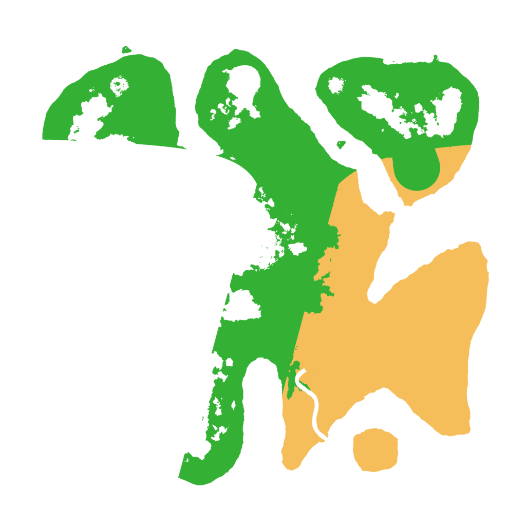 Biome Rust Map: Procedural Map, Size: 3000, Seed: 590018