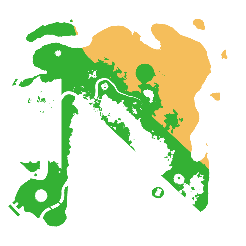 Biome Rust Map: Procedural Map, Size: 3500, Seed: 240921