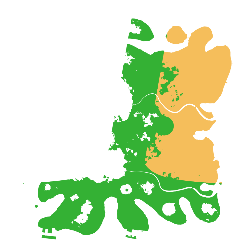 Biome Rust Map: Procedural Map, Size: 3500, Seed: 24921