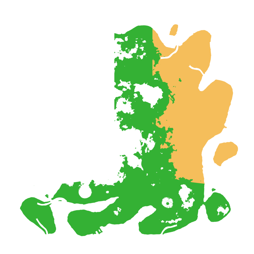 Biome Rust Map: Procedural Map, Size: 3500, Seed: 3566