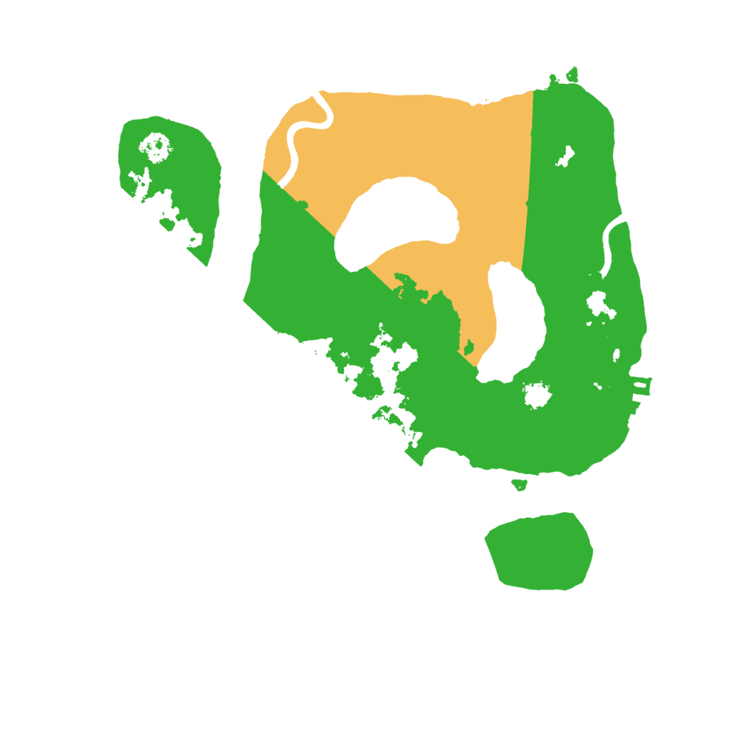 Biome Rust Map: Procedural Map, Size: 2500, Seed: 1203231