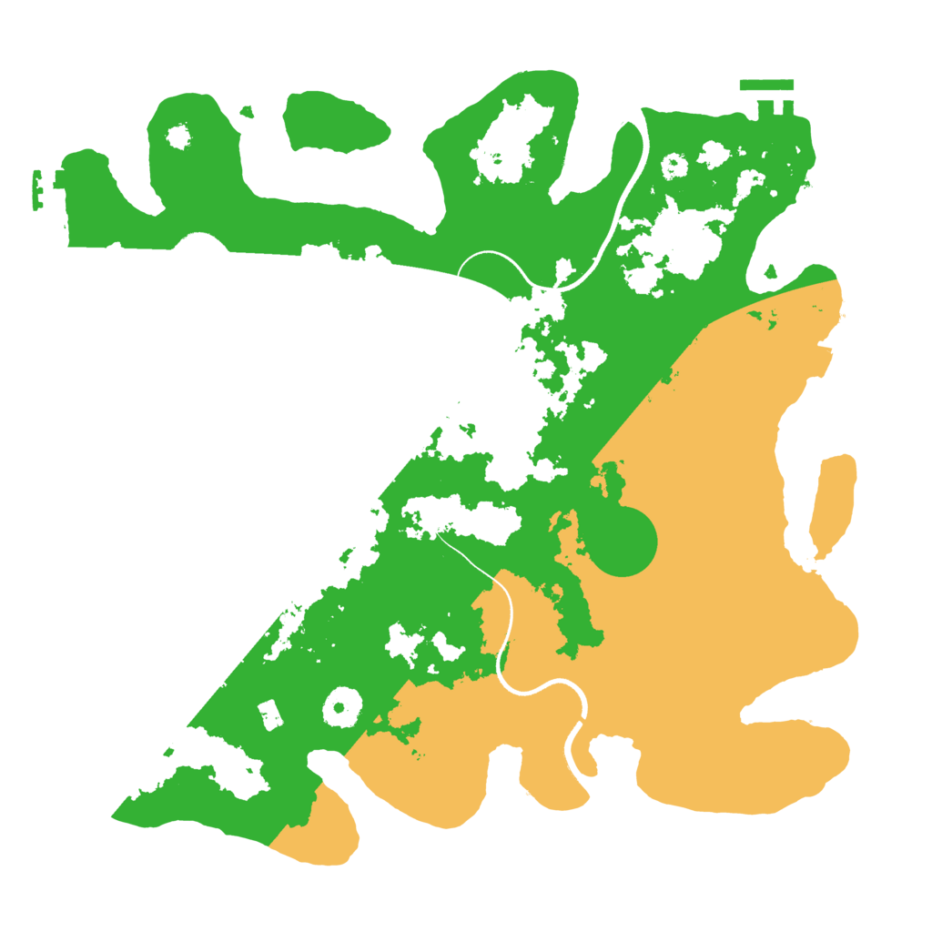 Biome Rust Map: Procedural Map, Size: 3500, Seed: 45745
