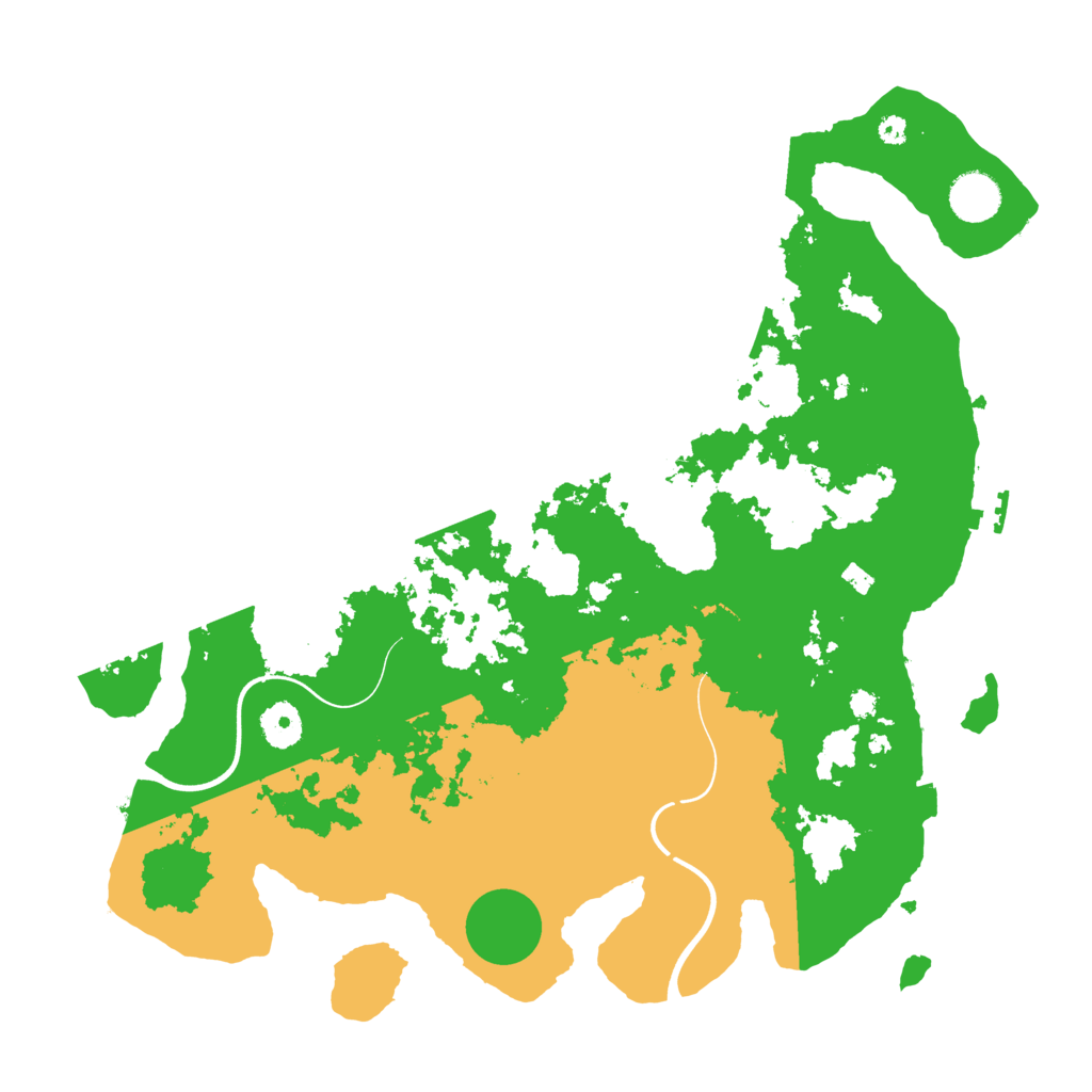 Biome Rust Map: Procedural Map, Size: 3800, Seed: 132409