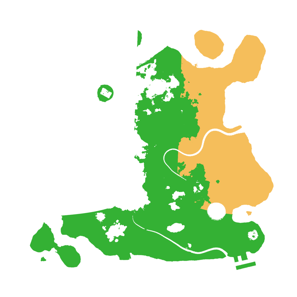 Biome Rust Map: Procedural Map, Size: 3000, Seed: 328215