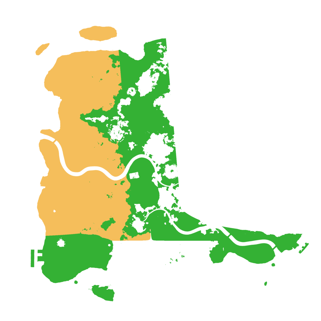 Biome Rust Map: Procedural Map, Size: 3700, Seed: 6728