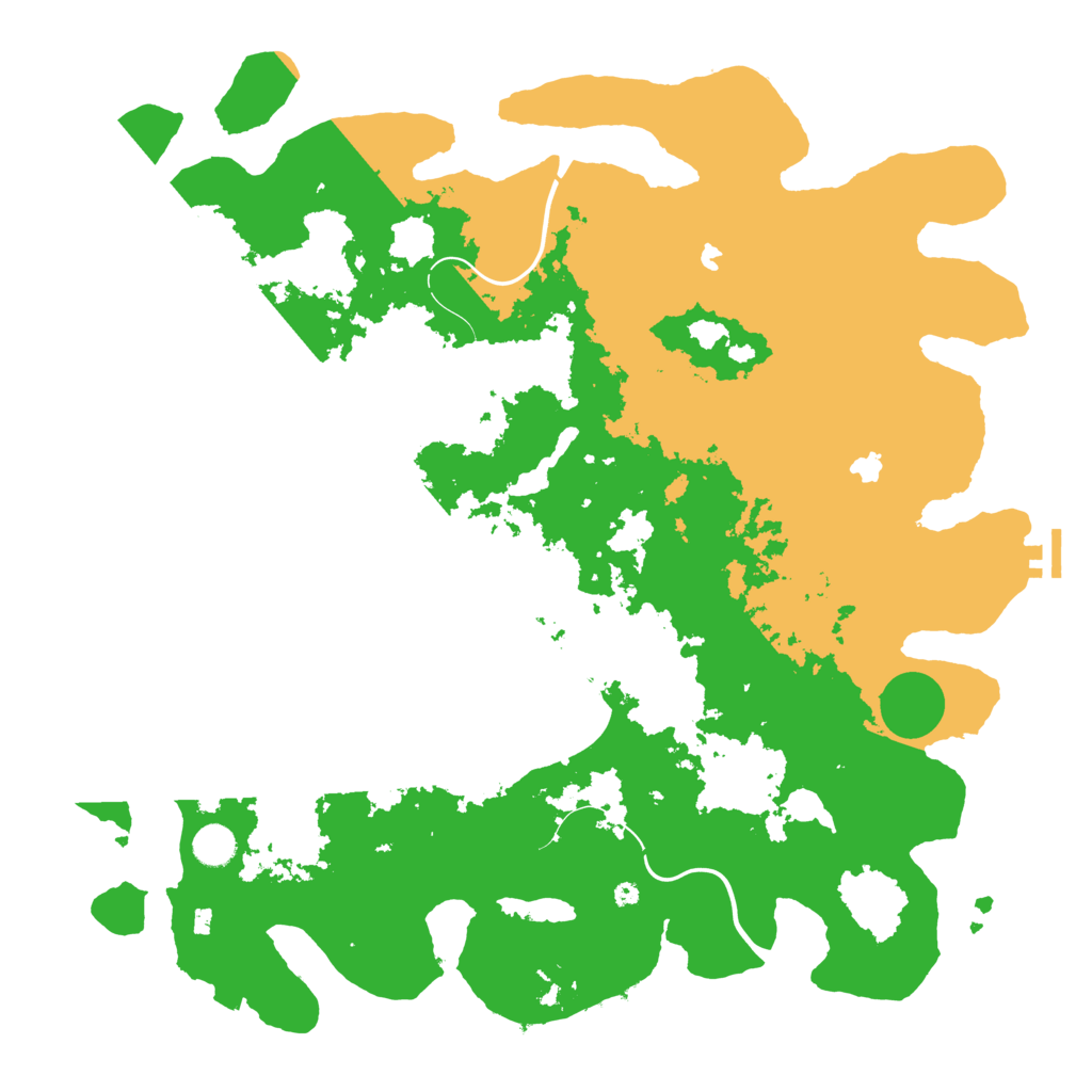 Biome Rust Map: Procedural Map, Size: 4500, Seed: 72409