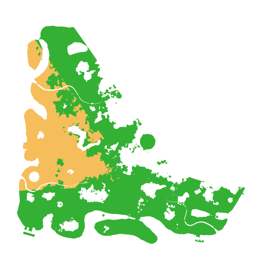 Biome Rust Map: Procedural Map, Size: 4500, Seed: 142409