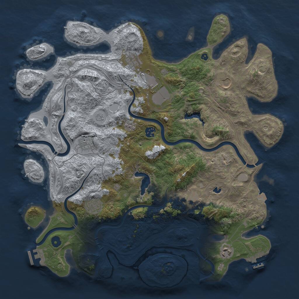 Rust Map: Procedural Map, Size: 4250, Seed: 149, 15 Monuments