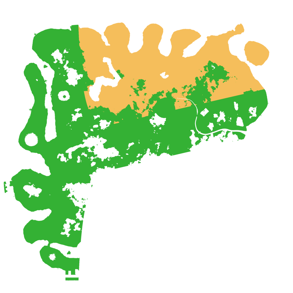 Biome Rust Map: Procedural Map, Size: 4000, Seed: 3612
