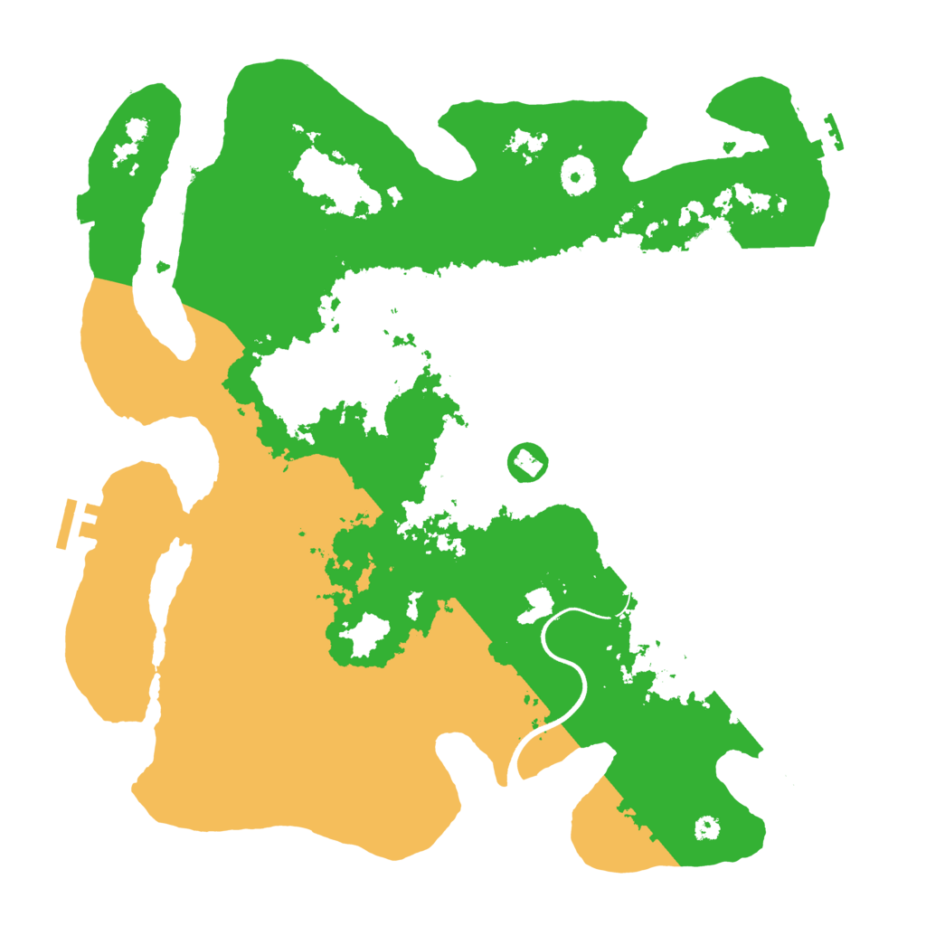 Biome Rust Map: Procedural Map, Size: 3700, Seed: 108321523