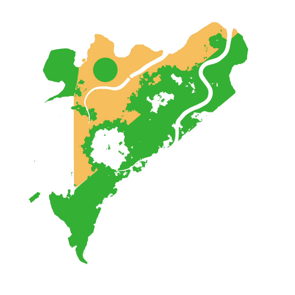 Biome Rust Map: Procedural Map, Size: 3200, Seed: 13