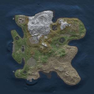 Thumbnail Rust Map: Procedural Map, Size: 2500, Seed: 5121, 12 Monuments