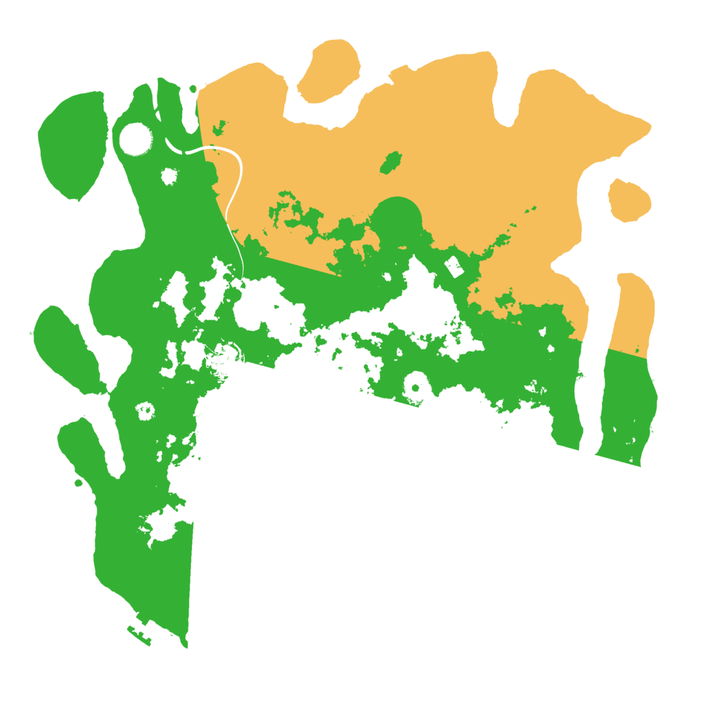 Biome Rust Map: Procedural Map, Size: 3800, Seed: 2561