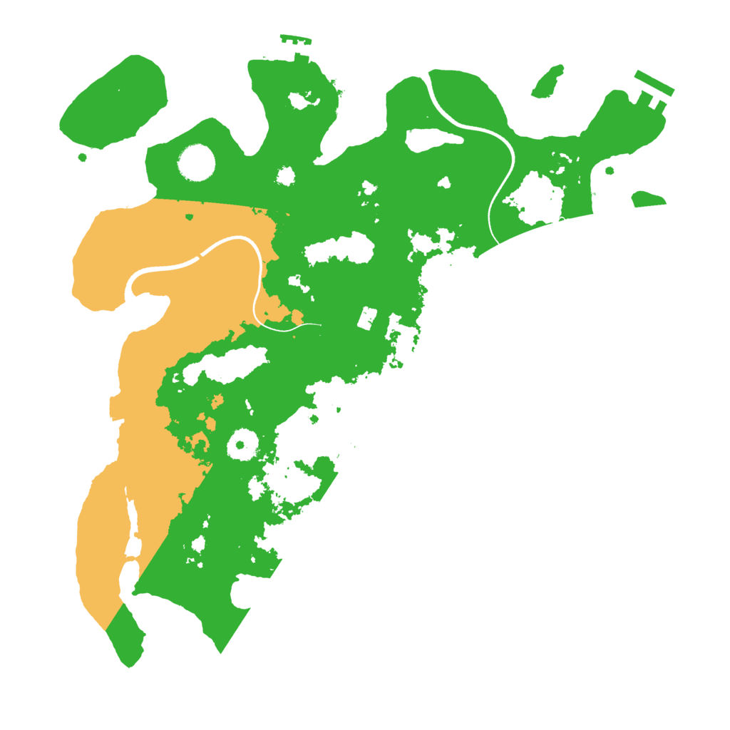 Biome Rust Map: Procedural Map, Size: 3500, Seed: 21479173