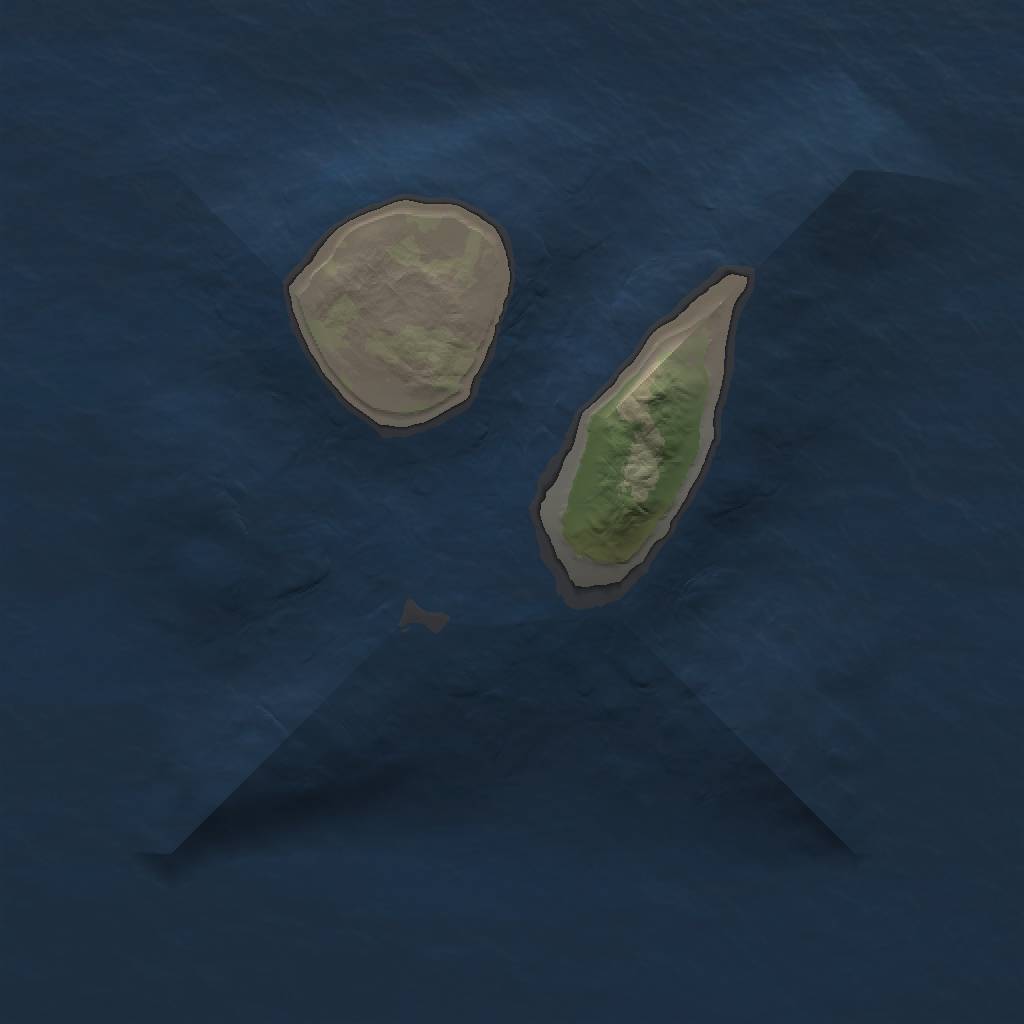 Rust Map: Barren, Size: 1500, Seed: 1987918, 2 Monuments