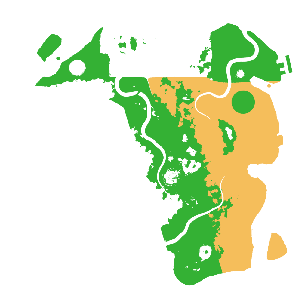 Biome Rust Map: Procedural Map, Size: 3500, Seed: 164242736