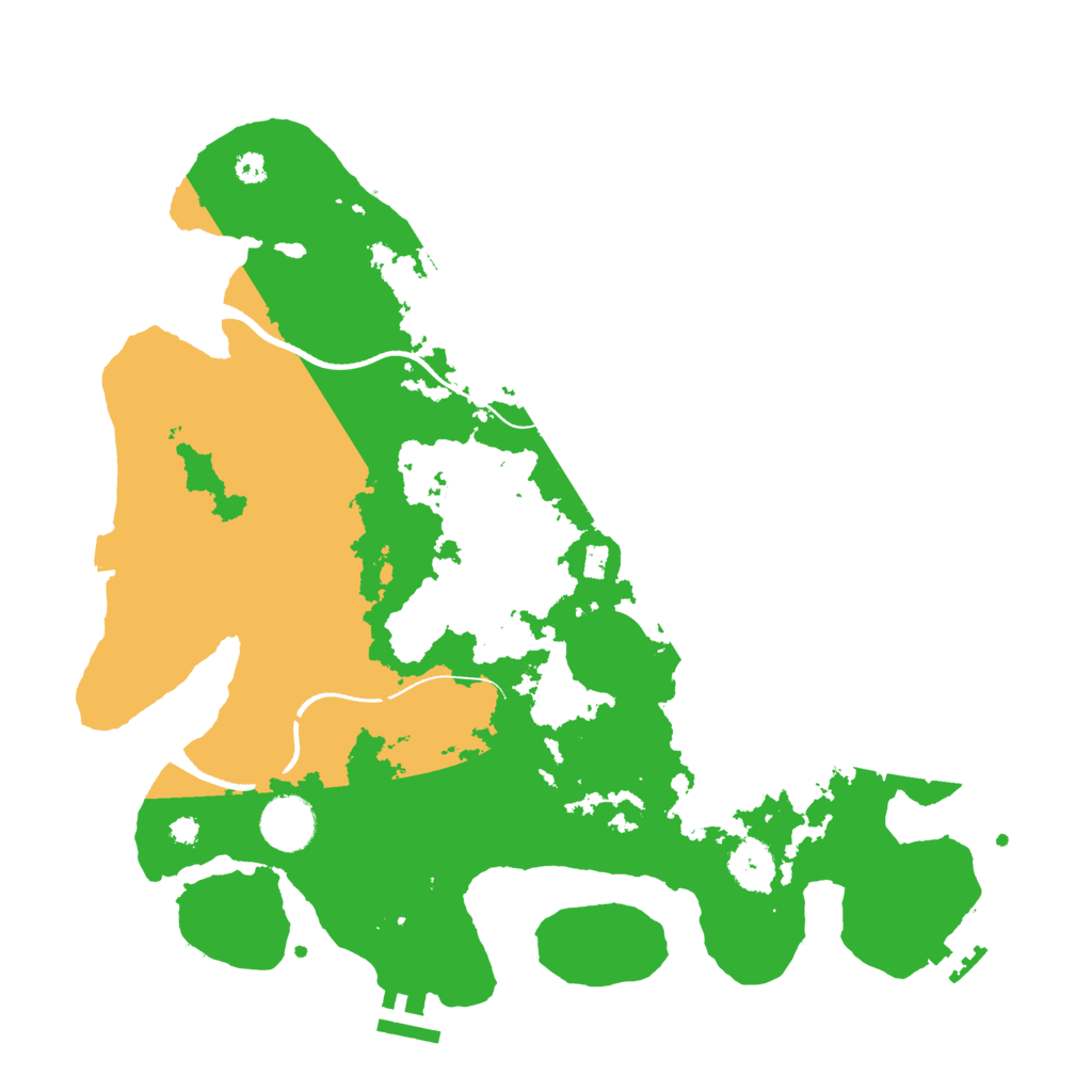 Biome Rust Map: Procedural Map, Size: 3500, Seed: 582565666