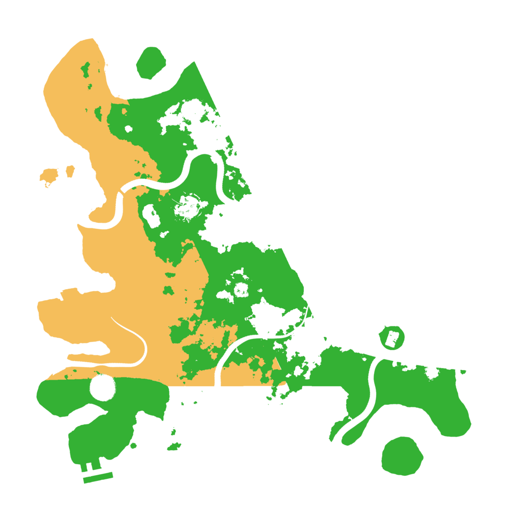 Biome Rust Map: Procedural Map, Size: 3500, Seed: 9548