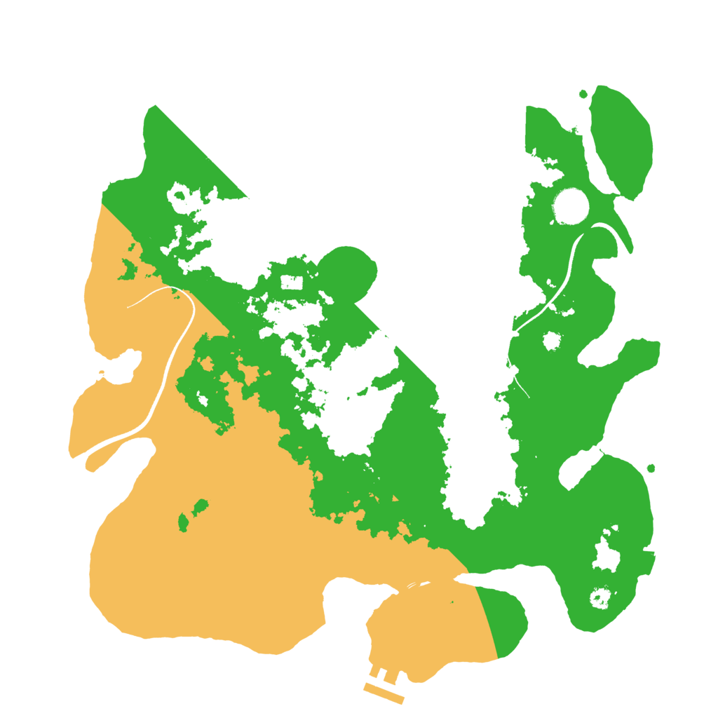 Biome Rust Map: Procedural Map, Size: 3500, Seed: 1729180269