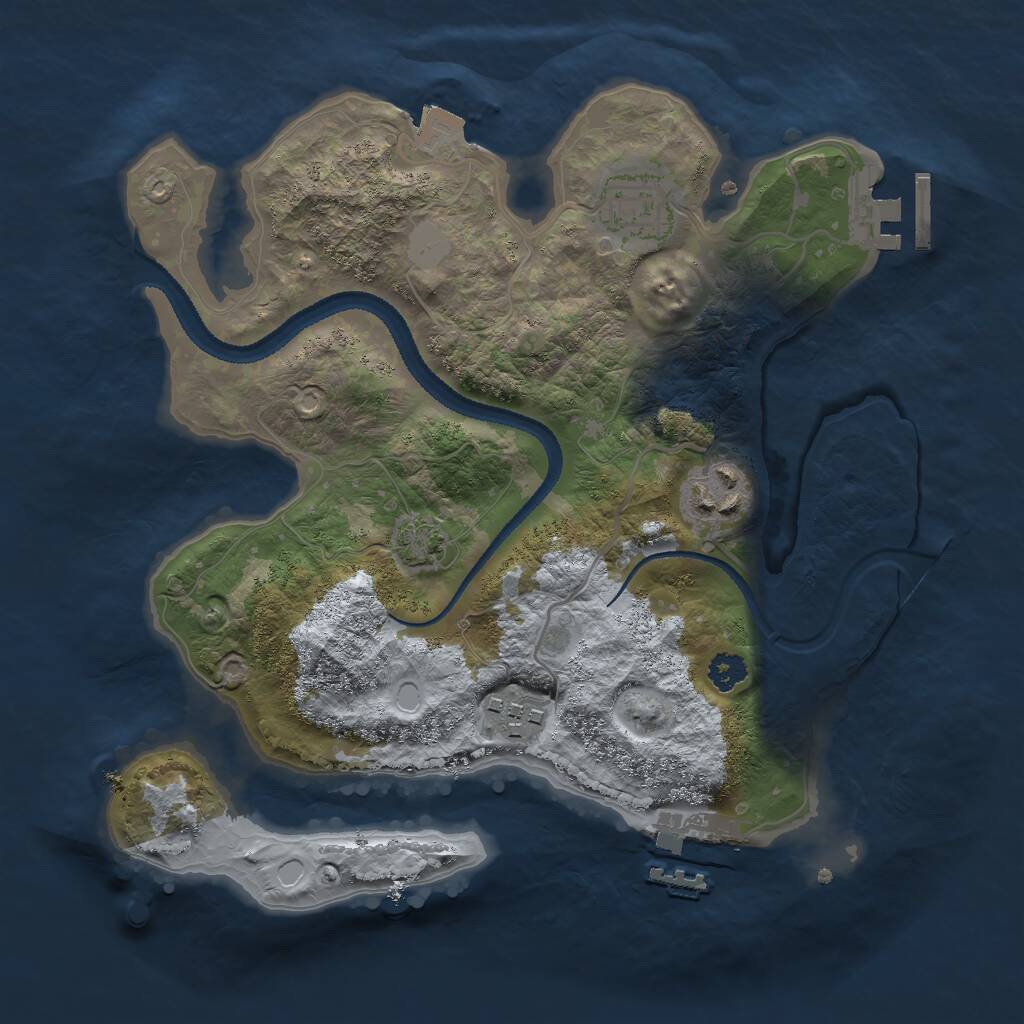 Rust Map: Procedural Map, Size: 2700, Seed: 69420123, 7 Monuments