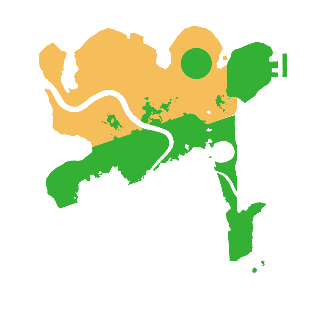 Biome Rust Map: Procedural Map, Size: 2700, Seed: 69420123