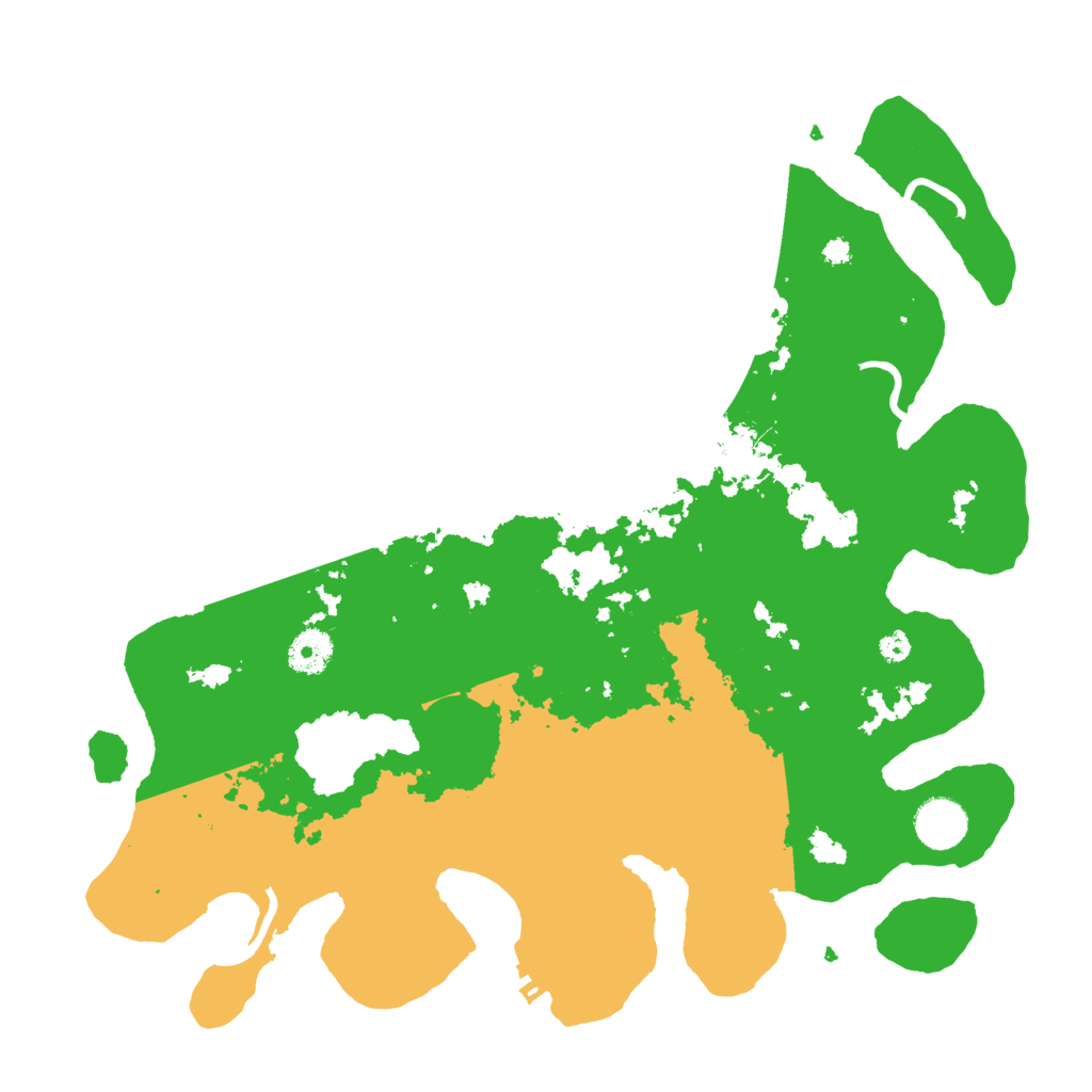 Biome Rust Map: Procedural Map, Size: 3700, Seed: 7356