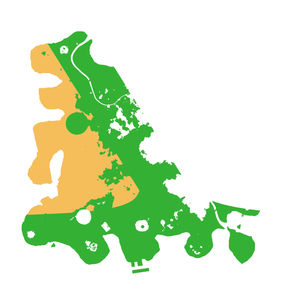 Biome Rust Map: Procedural Map, Size: 3500, Seed: 5252