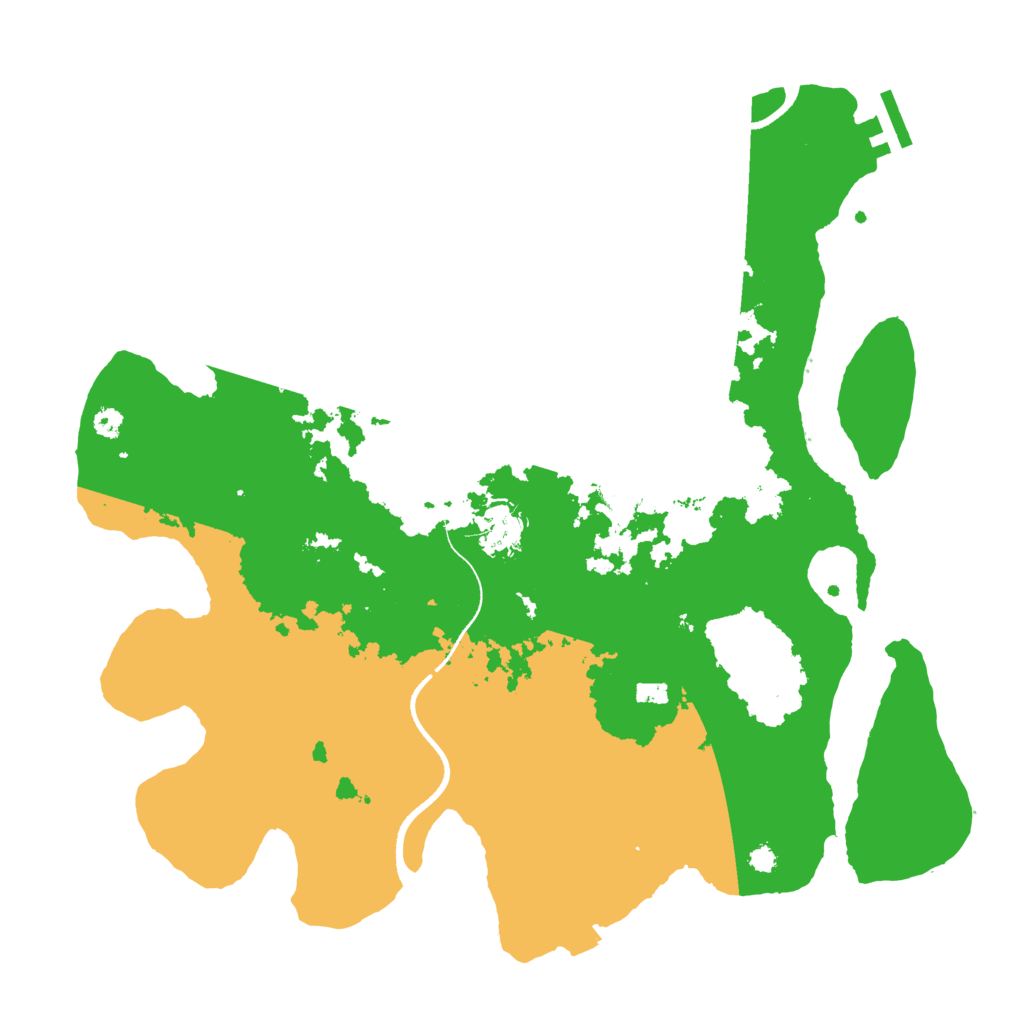 Biome Rust Map: Procedural Map, Size: 3500, Seed: 9833