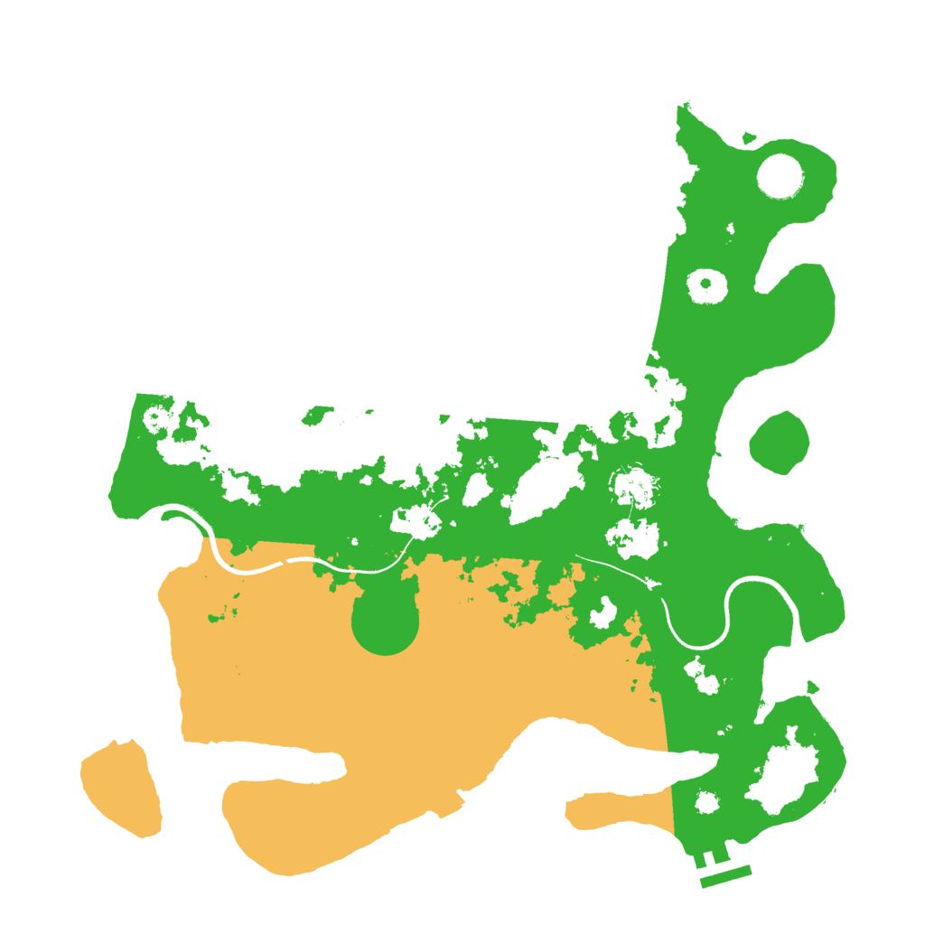 Biome Rust Map: Procedural Map, Size: 3600, Seed: 235342