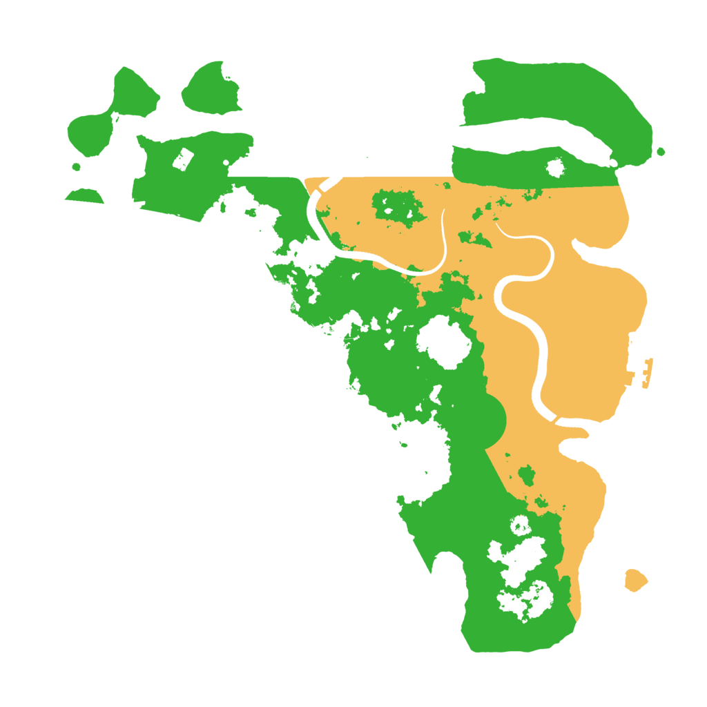 Biome Rust Map: Procedural Map, Size: 3500, Seed: 599814154