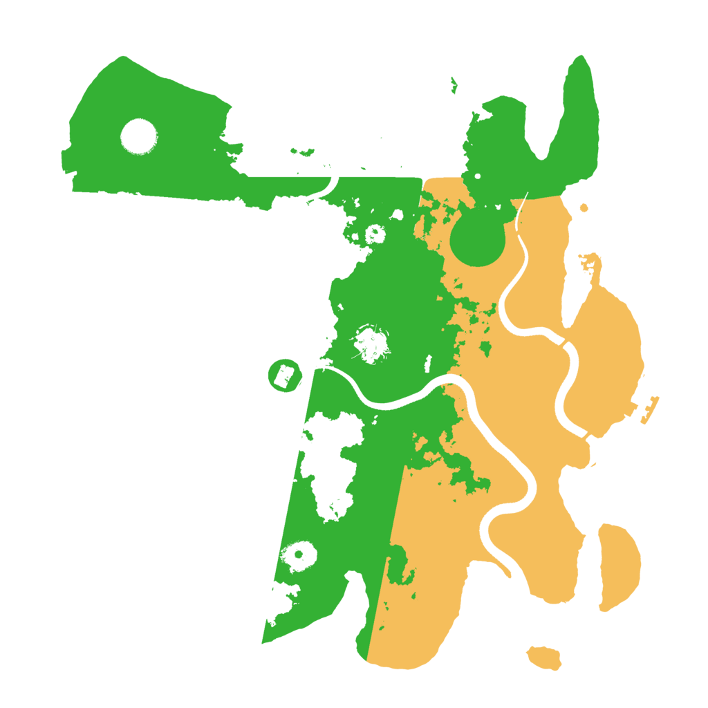 Biome Rust Map: Procedural Map, Size: 3500, Seed: 458139589