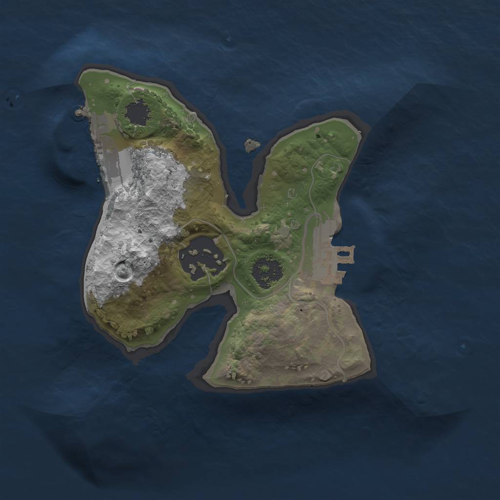 Rust Map: Procedural Map, Size: 1700, Seed: 3355, 8 Monuments