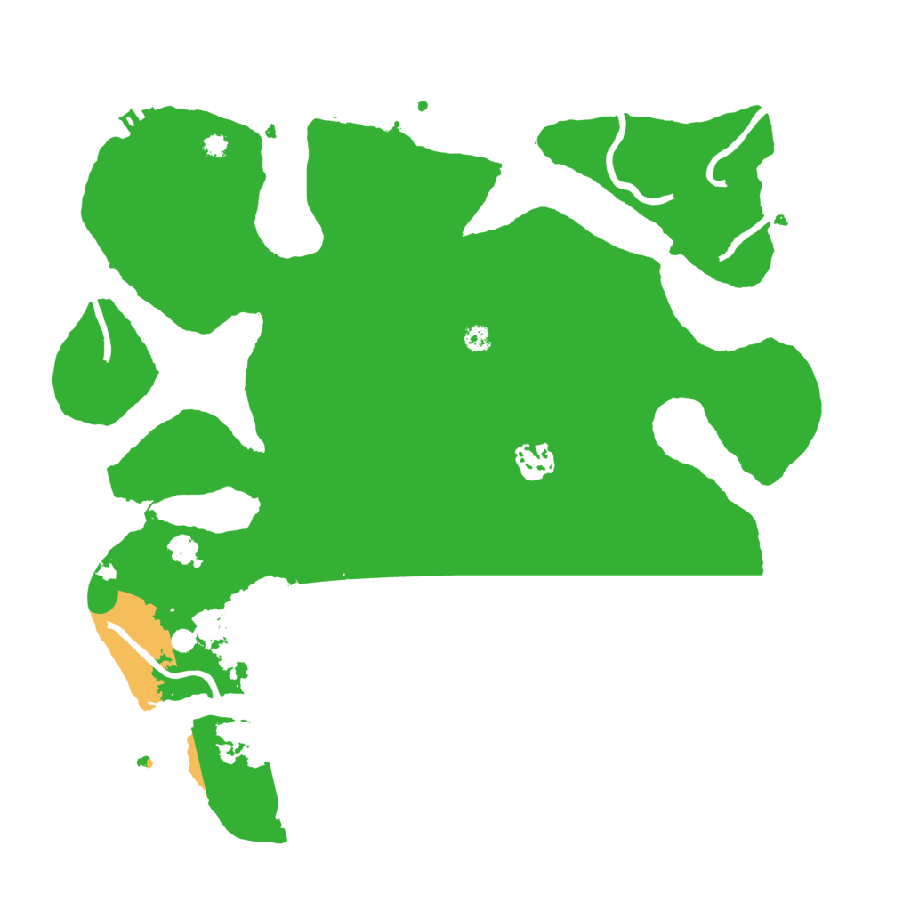 Biome Rust Map: Procedural Map, Size: 3500, Seed: 288814311