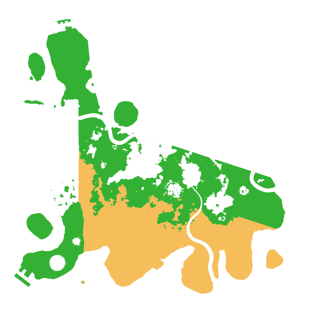 Biome Rust Map: Procedural Map, Size: 3500, Seed: 45746