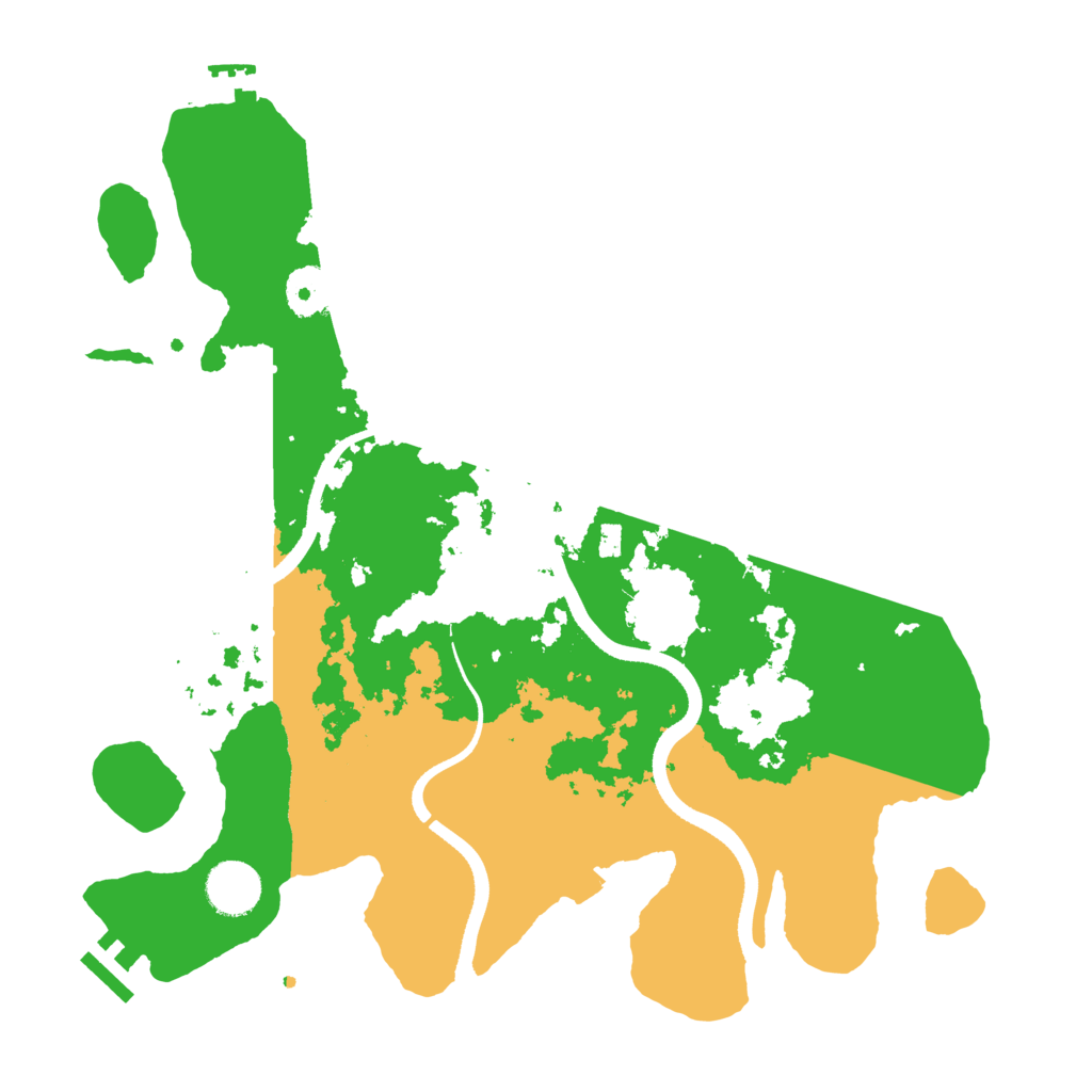Biome Rust Map: Procedural Map, Size: 3500, Seed: 45746