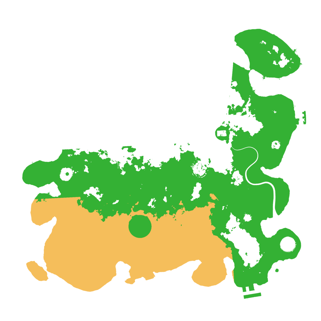 Biome Rust Map: Procedural Map, Size: 3700, Seed: 1399121229