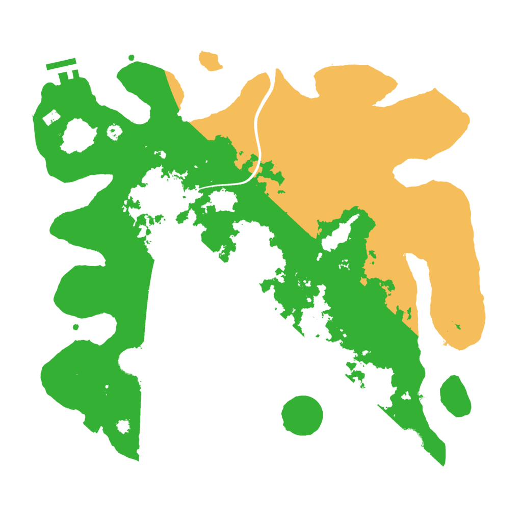 Biome Rust Map: Procedural Map, Size: 3500, Seed: 131208